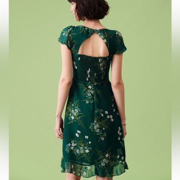 Rihoas The Square Neck Backless Floral Midi Dress - Picture 5 of 7